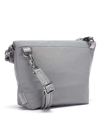 Folding women's anti-theft bag Pacsafe Citysafe CX Econyl® - light grey.