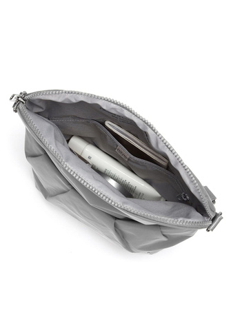 Folding women's anti-theft bag Pacsafe Citysafe CX Econyl® - light grey.