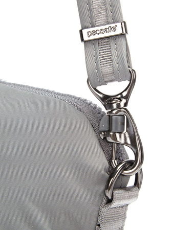 Folding women's anti-theft bag Pacsafe Citysafe CX Econyl® - light grey.