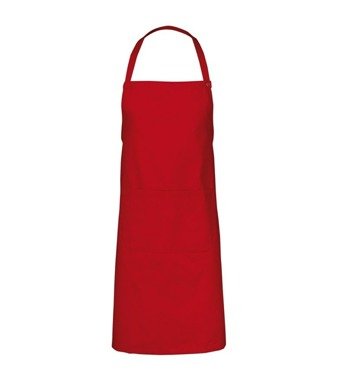 ID apron, red