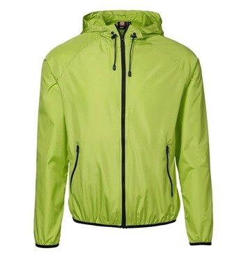 ID, lime windbreaker