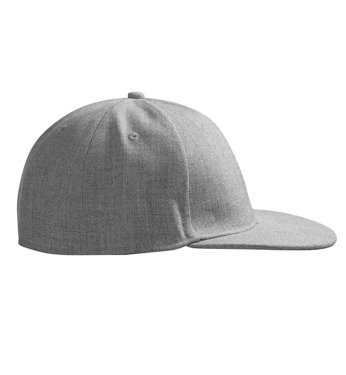 Id flat baseball cap, gray melange