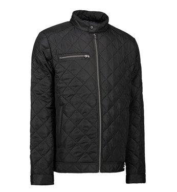 Id quilted jacket, black