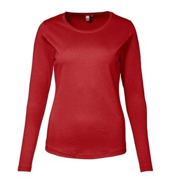 Interlock T-shirt Long-Sleeved Red