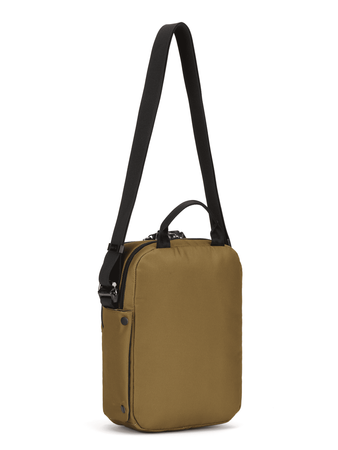 Medium anti-theft shoulder bag messenger Pacsafe Metrosafe X 6 l - brown.