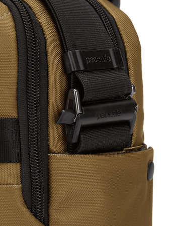 Medium anti-theft shoulder bag messenger Pacsafe Metrosafe X 6 l - brown.