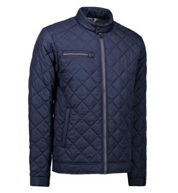 Men's ID navy quilted jacket, navy blue