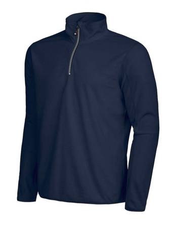 Men's Melton Half Zip D.A.D Sweatshirt - Navy Blue