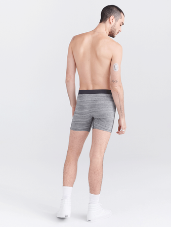 Men's SAXX ULTRA Boxer Brief with stripes - gray.