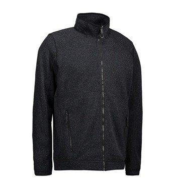 Men's Zip’n’Mix Melange Fleece Charcoal Melange, graphite, graphite