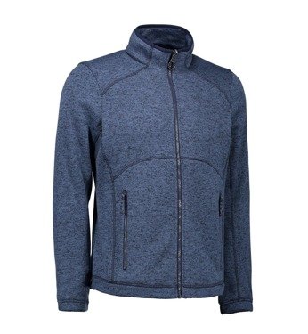 Men's Zip’n’Mix Melange Fleece Navy Melange, ID, navy blue