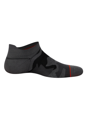 Men's ankle socks with cotton SAXX - black camouflage.