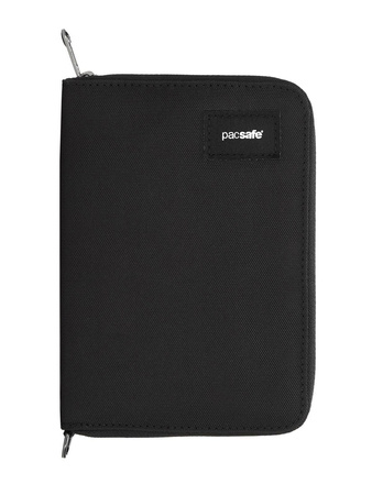 Men's anti-theft wallet with RFIDsafe technology - black