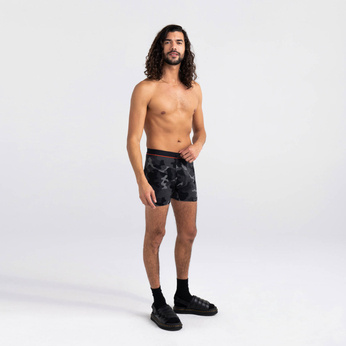 Men's boxer shorts SAXX Ultra Black camo - black.