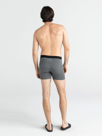 Men's comfortable SAXX ULTRA Boxer Brief Fly - gray melange.