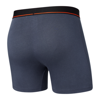 Men's elastic SAXX NON-STOP STRETCH Boxer Brief with fly - navy blue.