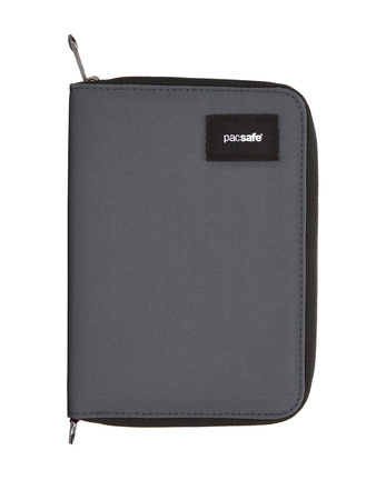 Men's large RFID Pacsafe wallet - dark gray