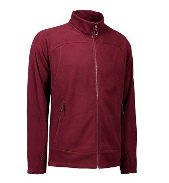 Men's polar zip’n’mix Active Bordeaux by ID, burgundy