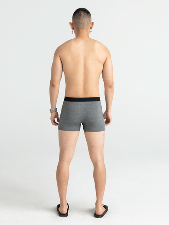 Men's quick-drying SAXX VIBE Boxer Brief set of 2 pieces - black and grey.