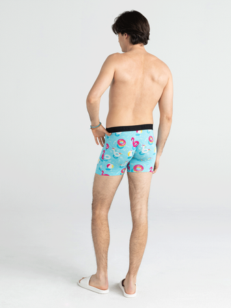 Men's quick-drying SAXX VIBE Boxer Briefs - blue.