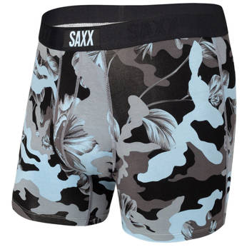 Men's quick-drying SAXX VIBE Boxer Briefs - camouflage blue.