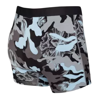 Men's quick-drying SAXX VIBE Boxer Briefs - camouflage blue.