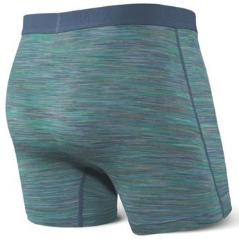 Men's quick-drying SAXX VIBE Boxer Briefs - cosmic melange green.