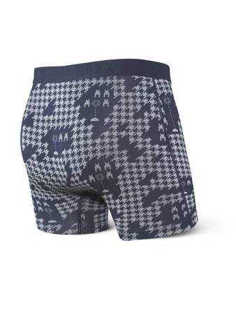 Men's quick-drying SAXX VIBE Boxer Briefs - navy blue.