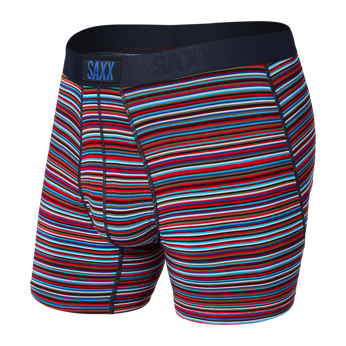 Men's quick-drying SAXX VIBE Boxer Briefs with stripes - multicolored.