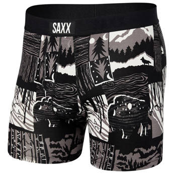 Men's quick-drying SAXX VIBE super soft boxer shorts - black.