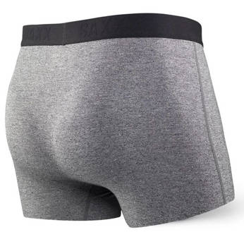 Men's short quick-drying SAXX VIBE Trunk - grey melange.