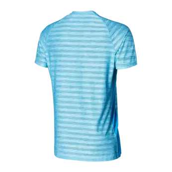 Men's short-sleeved sports t-shirt made from recycled materials SAXX HOT SHOT - blue.