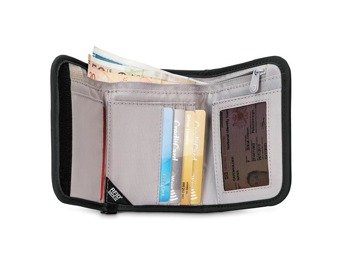 Men's small RFID Pacsafe V125 wallet - black