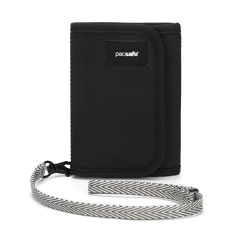 Men's small RFID Pacsafe V125 wallet - black