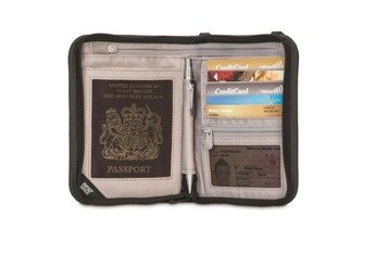 Men's small RFID Pacsafe V150 wallet - black