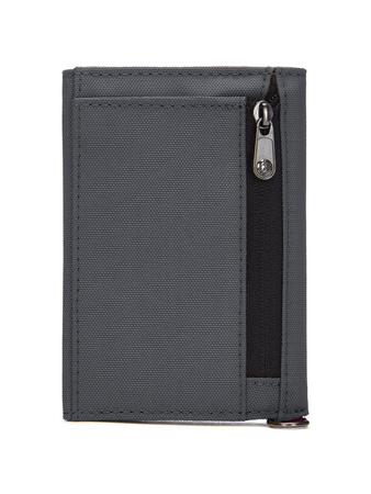 Men's small RFID Pacsafe wallet - dark grey