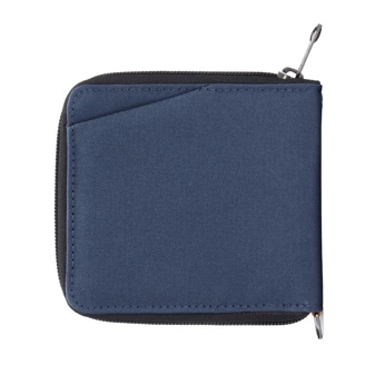 Men's small RFID Pacsafe wallet - navy blue