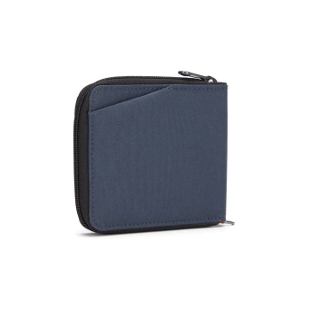 Men's small RFID Pacsafe wallet - navy blue