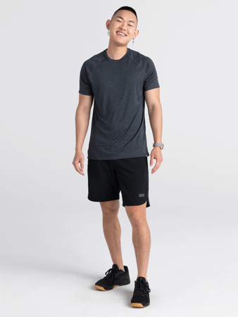 Men's sports training t-shirt SAXX AERATOR - black.