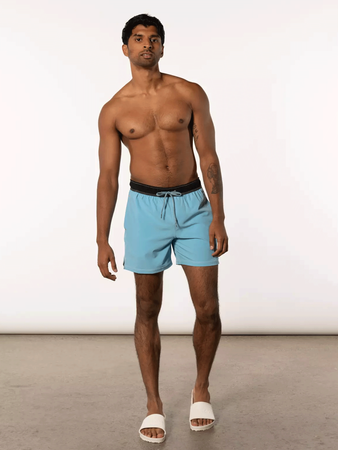 Men's swim shorts with 2-in-1 pockets SAXX OH BUOY - short - blue.