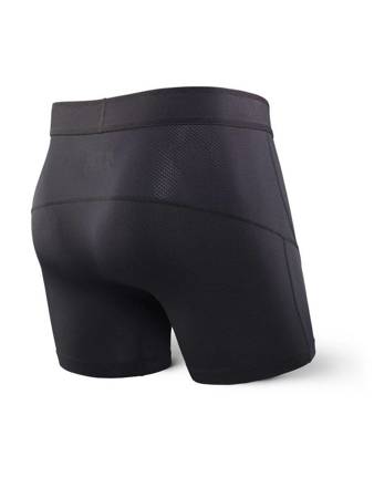 Men's training boxers SAXX KINETIC Boxer Brief - black.