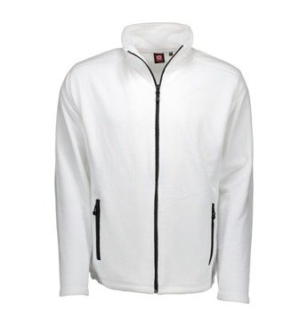 Microfleece cardigan white