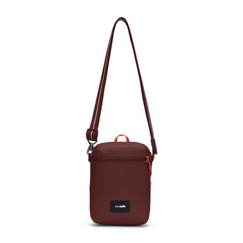 Pacsafe Go anti-theft shoulder city bag - burgundy