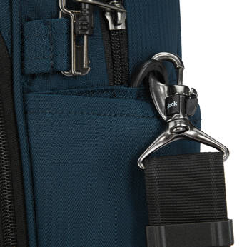 Pacsafe Metrosafe LS250 CX Econyl® anti-theft shoulder city bag - navy blue.