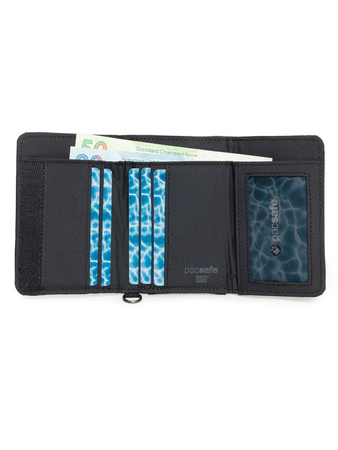 Pacsafe RFIDsafe recycled anti-theft wallet - black