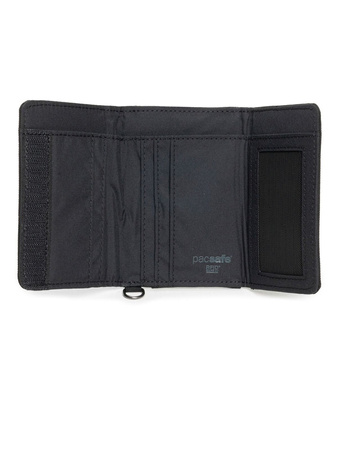 Pacsafe RFIDsafe recycled anti-theft wallet - black