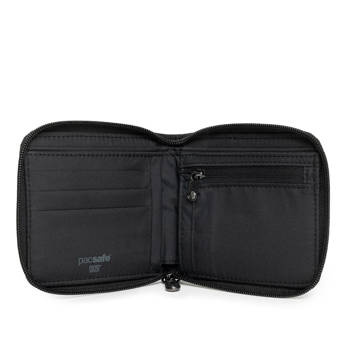 Pacsafe RFIDsafe recycled anti-theft wallet - black