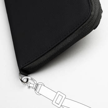 Pacsafe RFIDsafe recycled anti-theft wallet - black