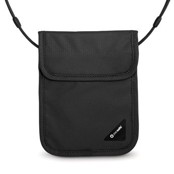 Pacsafe coversafe® x75 RFID blocking security neck pouch -  black