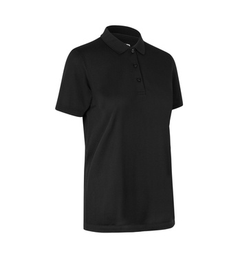 Polo shirt, active, women's, ID brand - Black